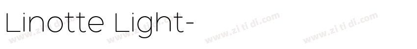 Linotte Light字体转换